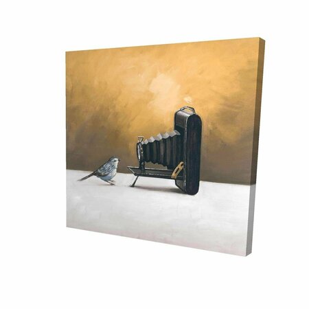 FONDO 12 x 12 in. Old Camera with Bird-Print on Canvas FO2773648